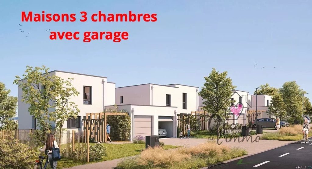 Maison neuve 84 m2 : 3 chambres + garage