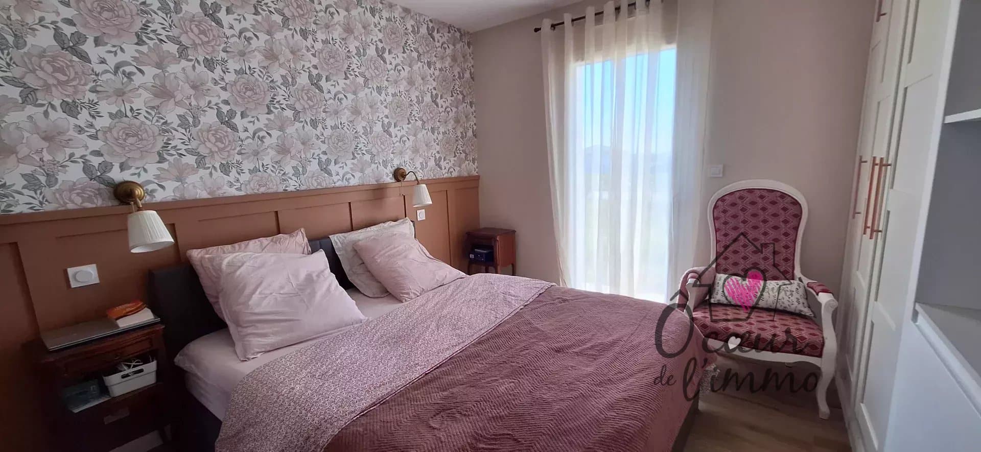 Plain pied  : 3 chambres avec garage.