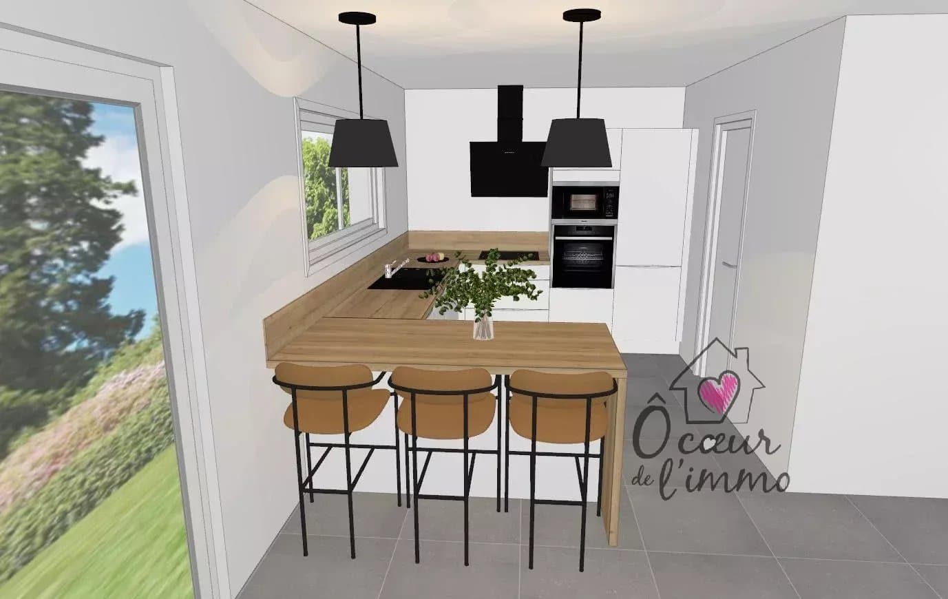 Plain pied  : 3 chambres + garage