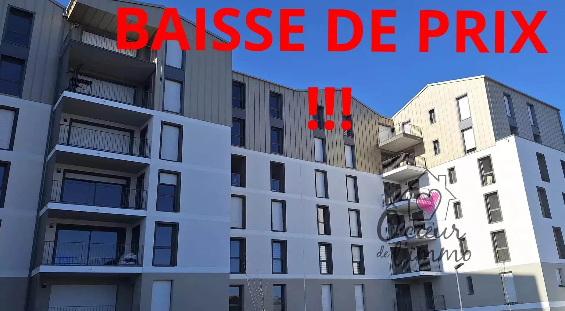 Appartement centre ville  : 2 chambres  avec stationnement + box garage.
