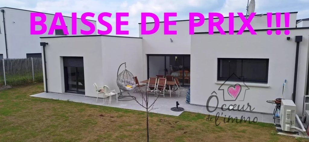 Plain pied moderne   4 chambres  avec garage