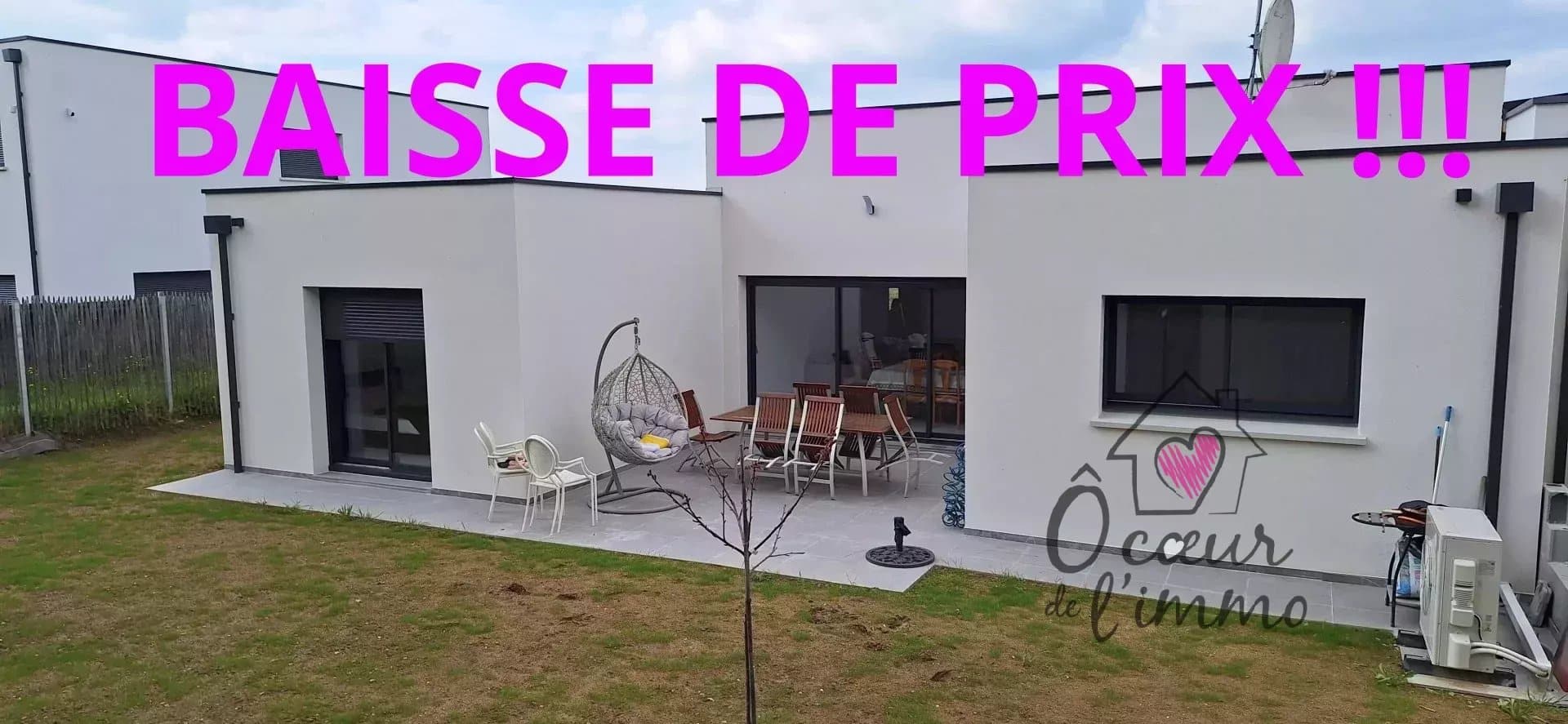 Plain pied moderne   4 chambres  avec garage