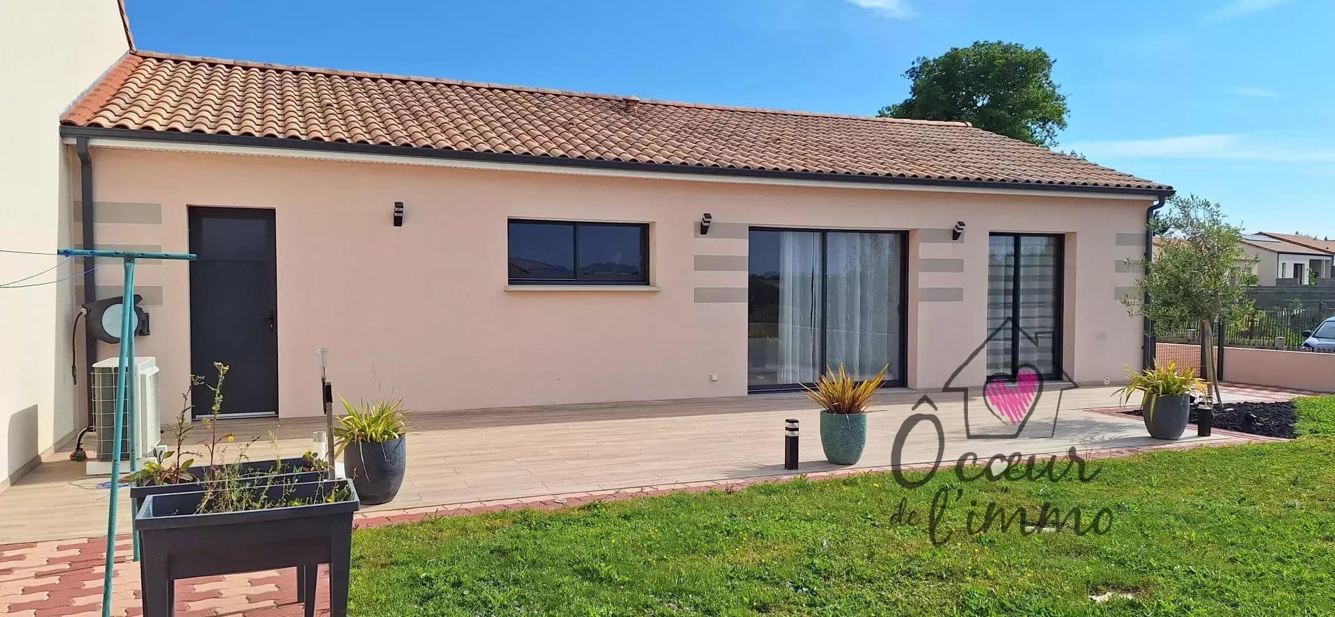 Plain pied 101m2 avec garage.
