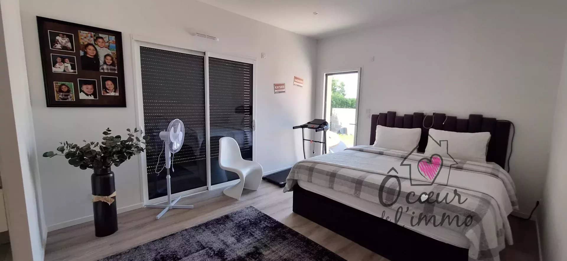 Plain pied : 4 chambres avec jardinet