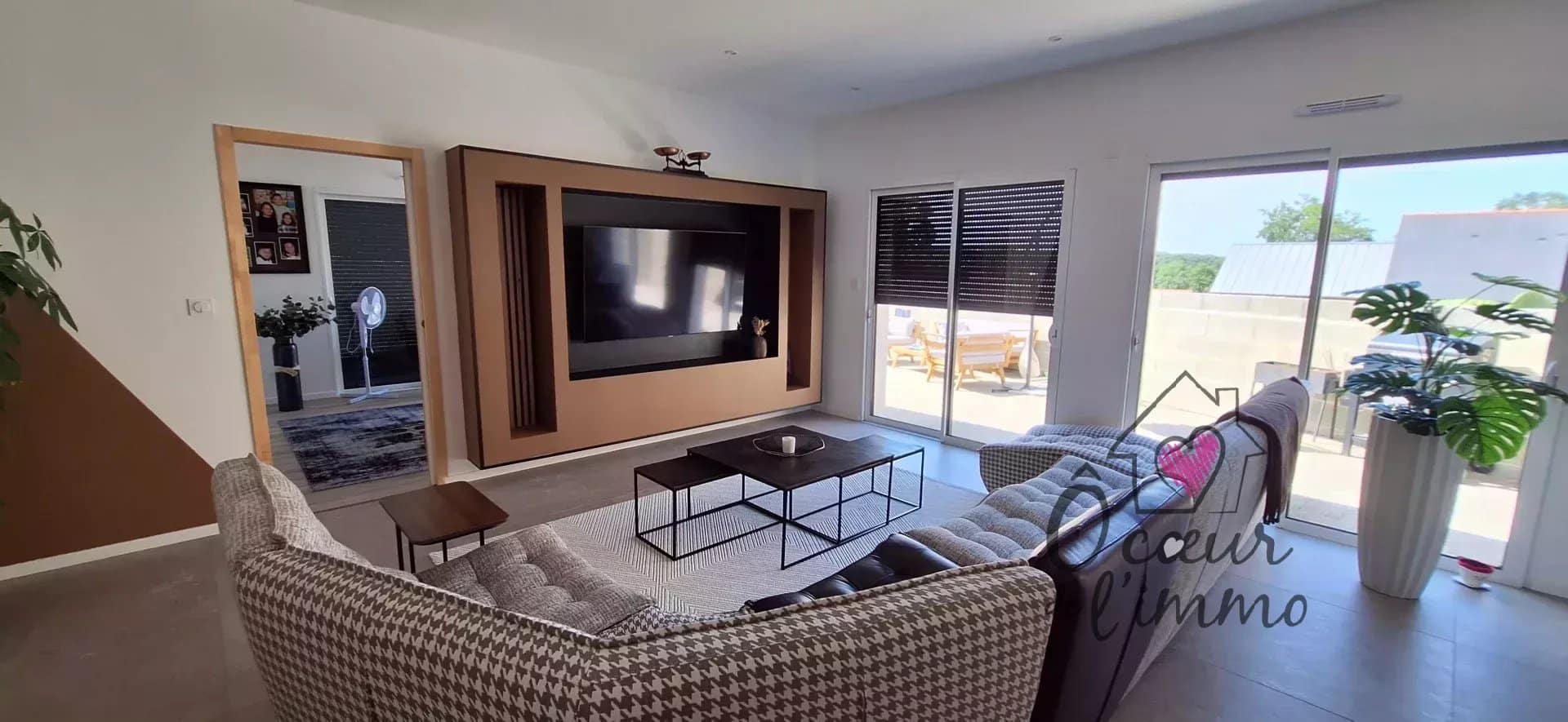 Plain pied : 4 chambres avec jardinet