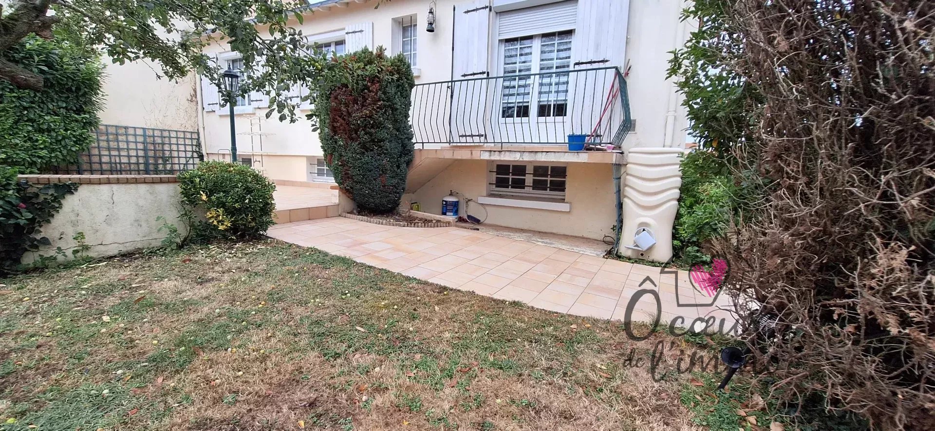 Maison 100m2 : 3 chambres + garage sous sol.