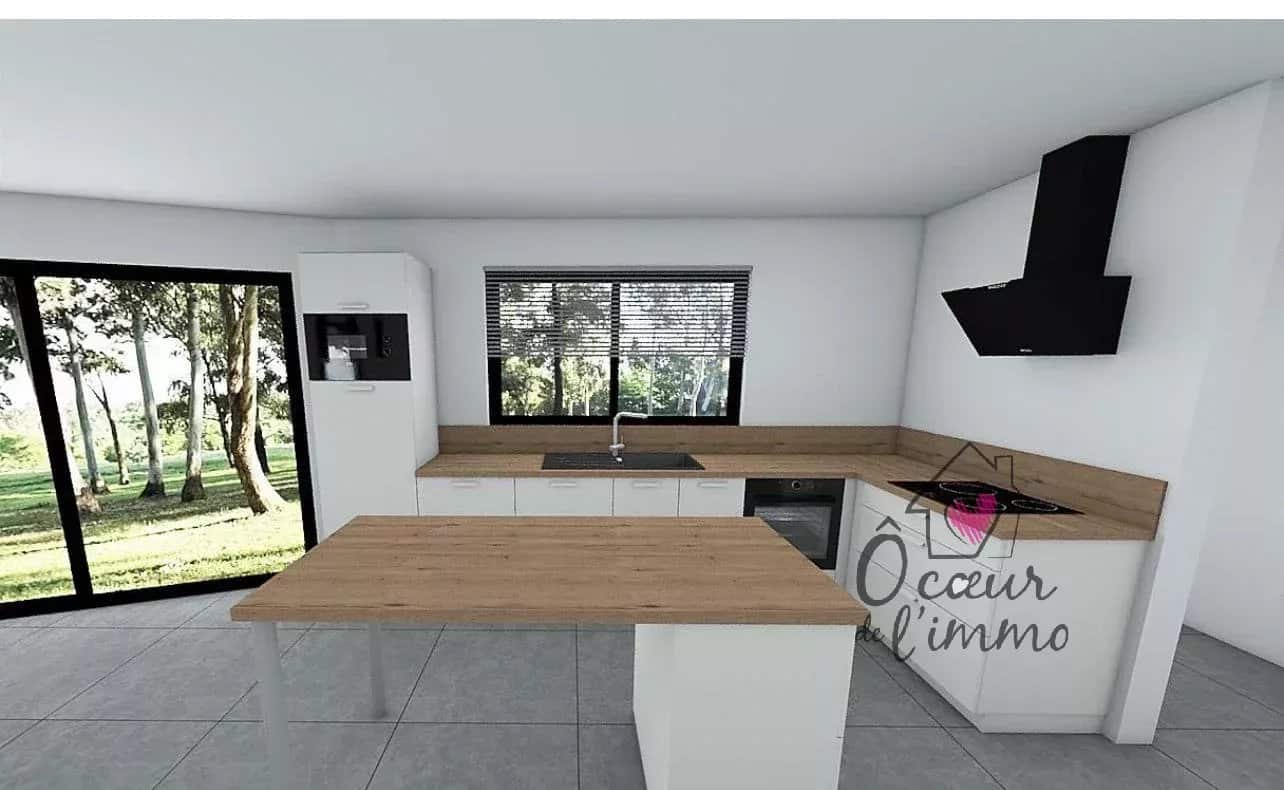 Maison 3 chambres  97m2 +  garage