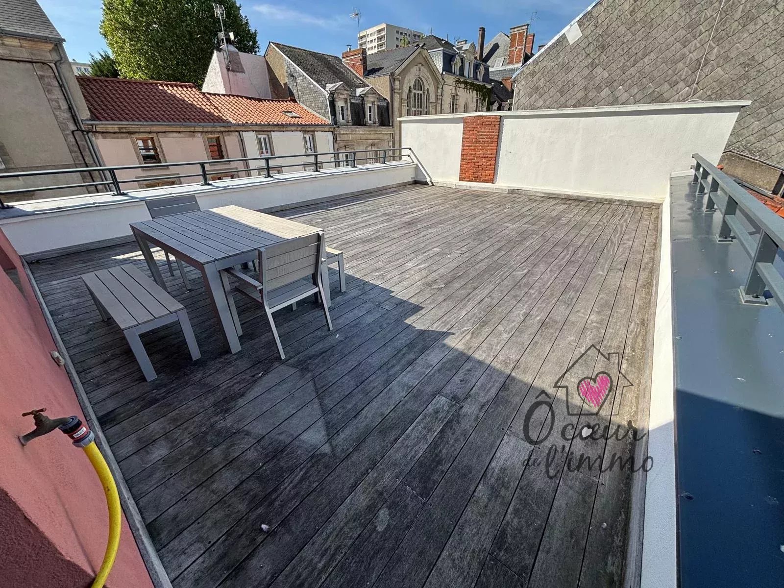 HYPER CENTRE VILLE, appartement 3 ch, meublé, garage,