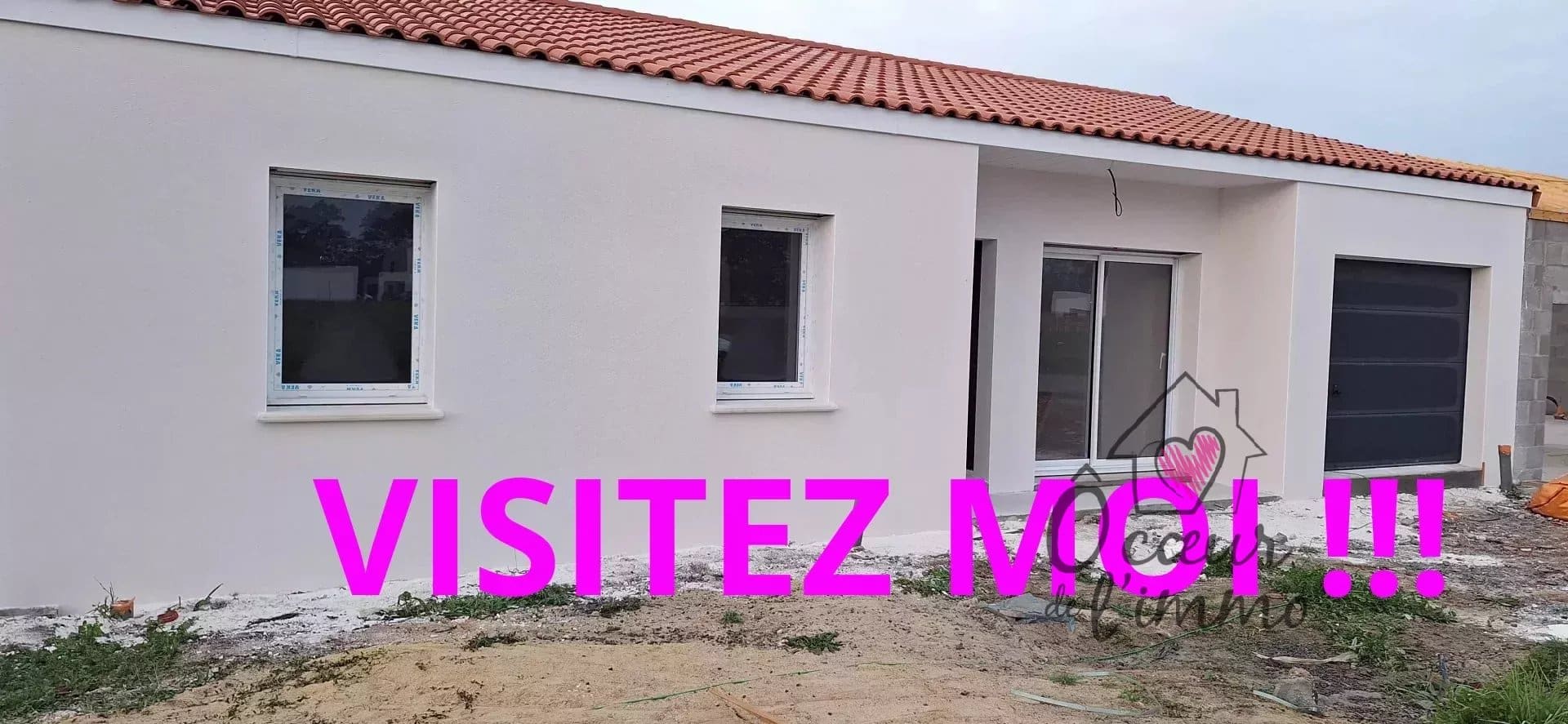 Plain pied 3 chambres  : 103 m2 +  garage