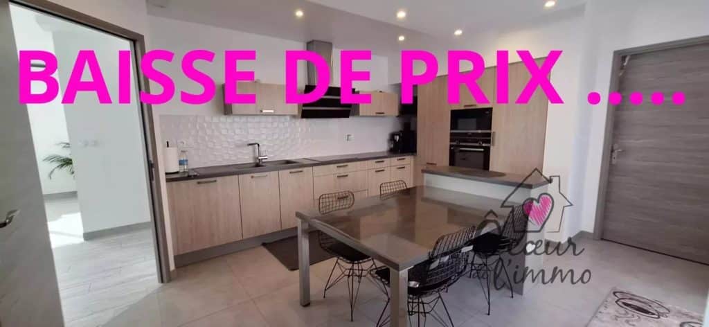 Maison de Plain Pied 141m2 :  4 chambres  + garage