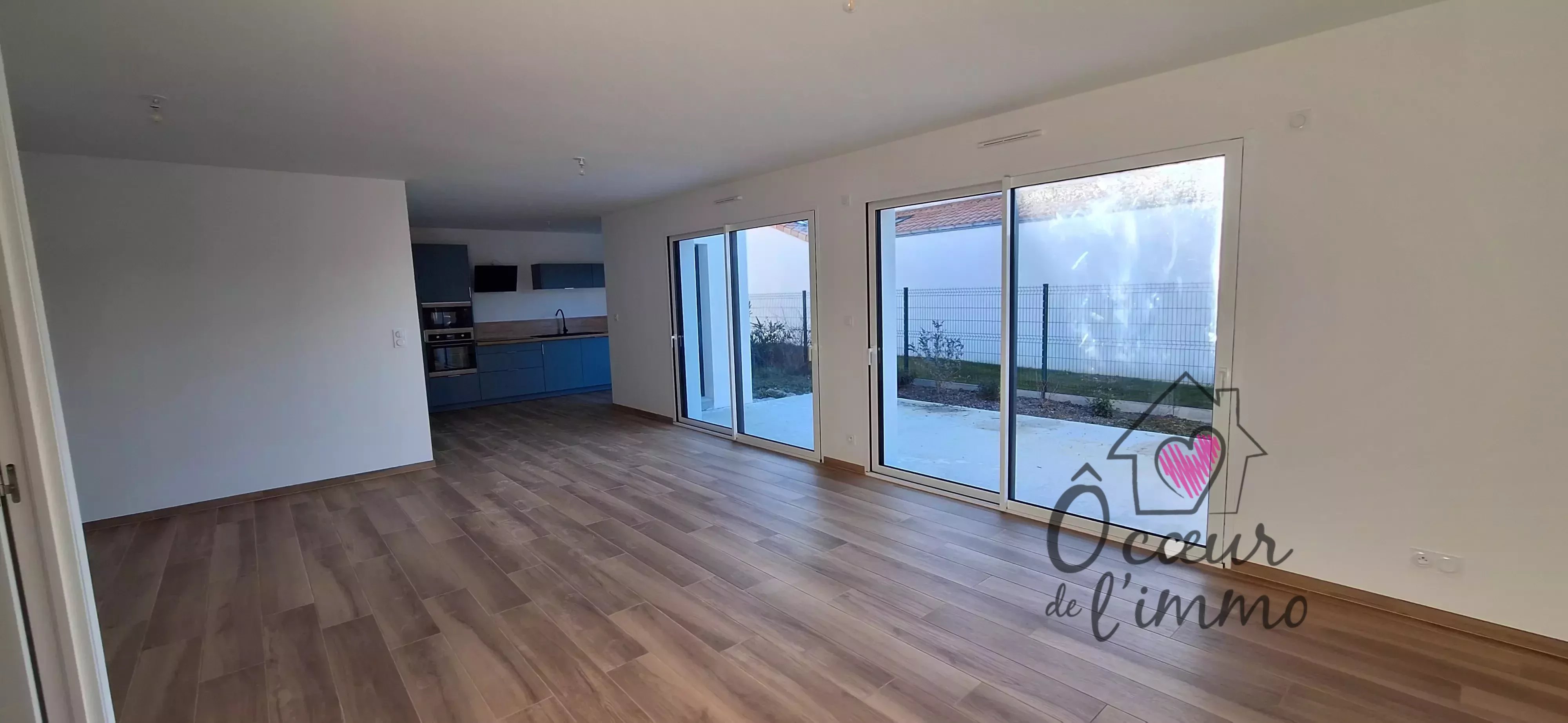 Plain pies : 3 chambres avec double garage de 38m2