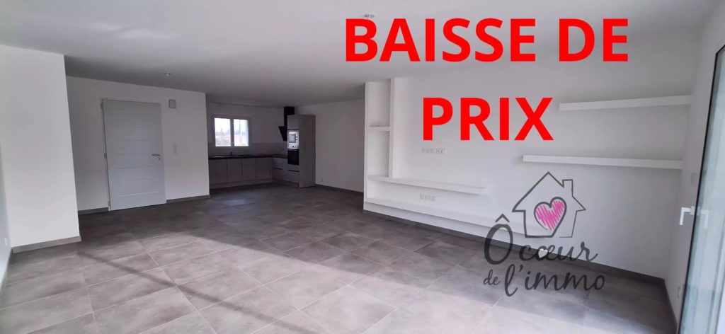 Plain pied  PMR  : 3 chambres + garage