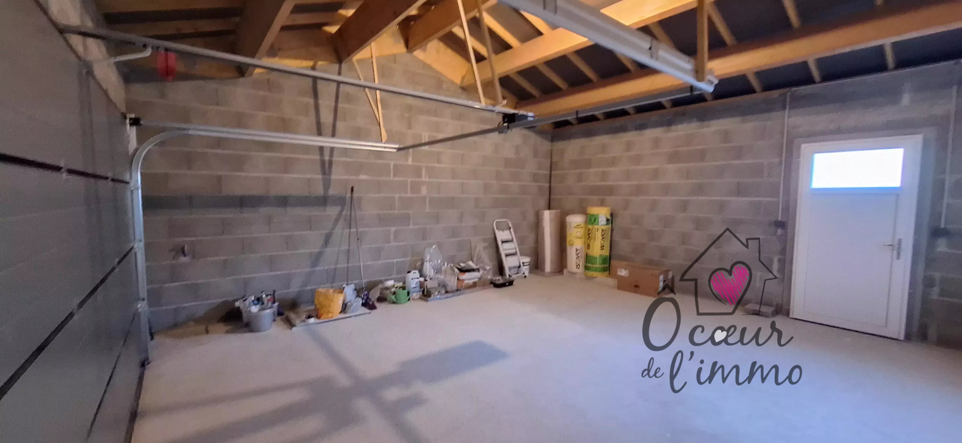 Plain pies : 3 chambres avec double garage de 38m2