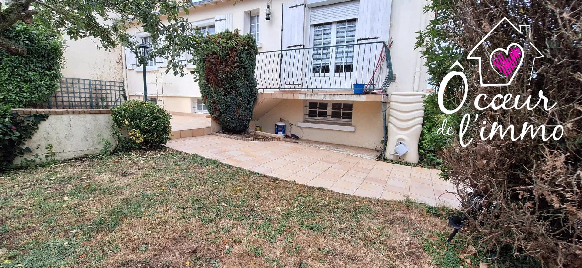 Maison 100m2 : 3 chambres + garage sous sol.