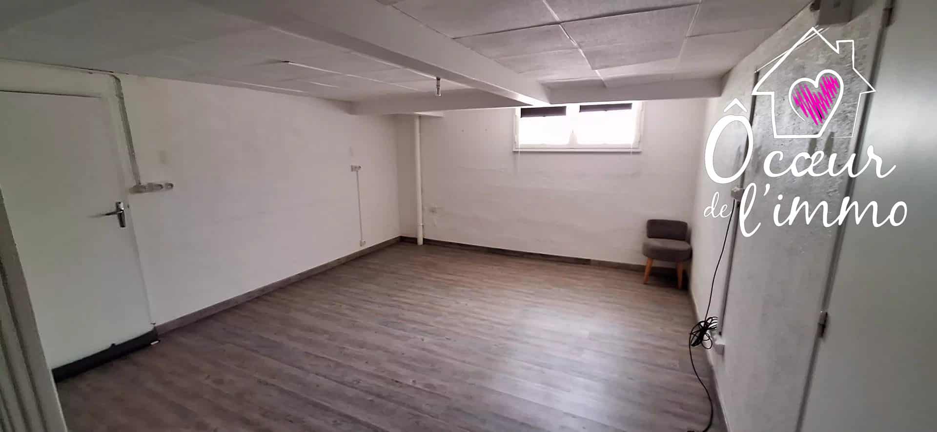 Maison 100m2 : 3 chambres + garage sous sol.