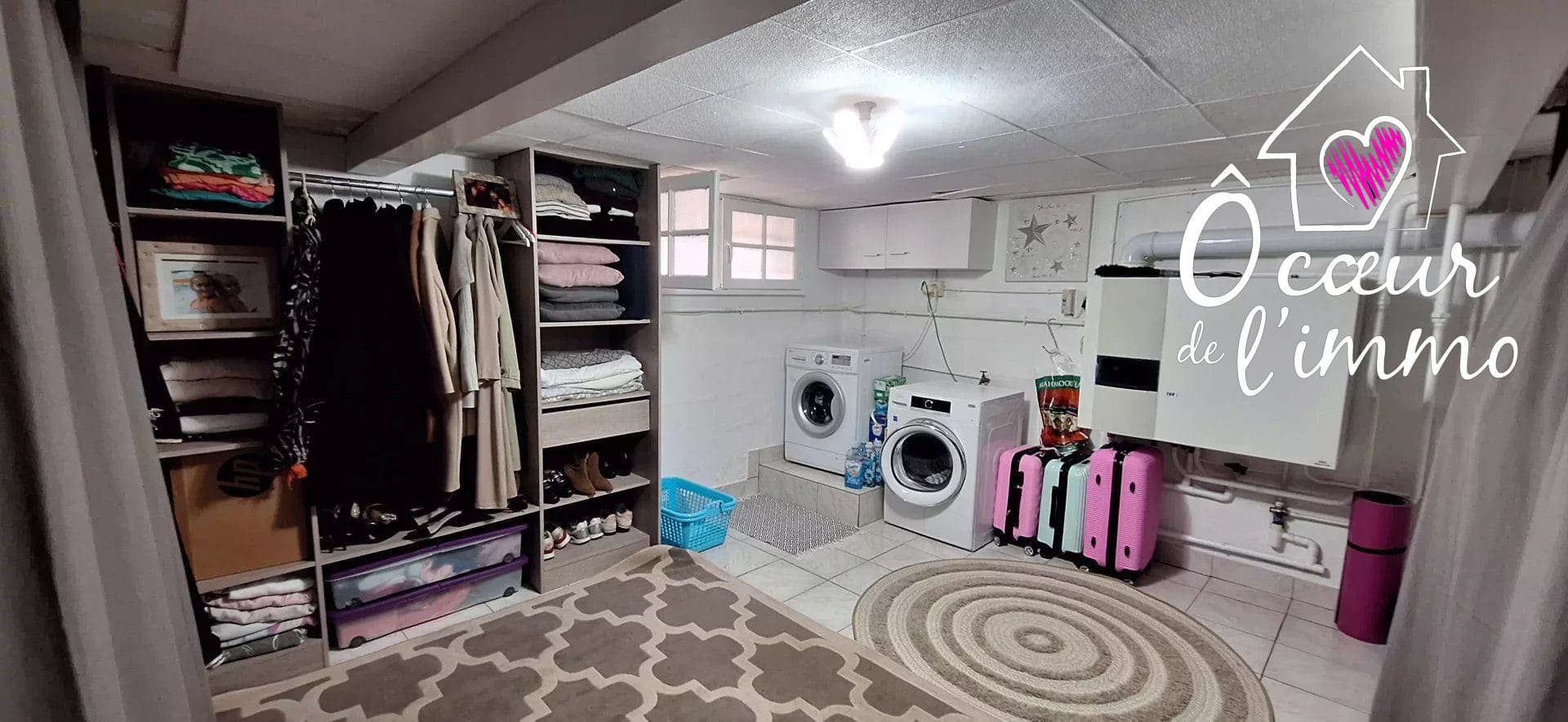 Maison 100m2 : 3 chambres + garage sous sol.