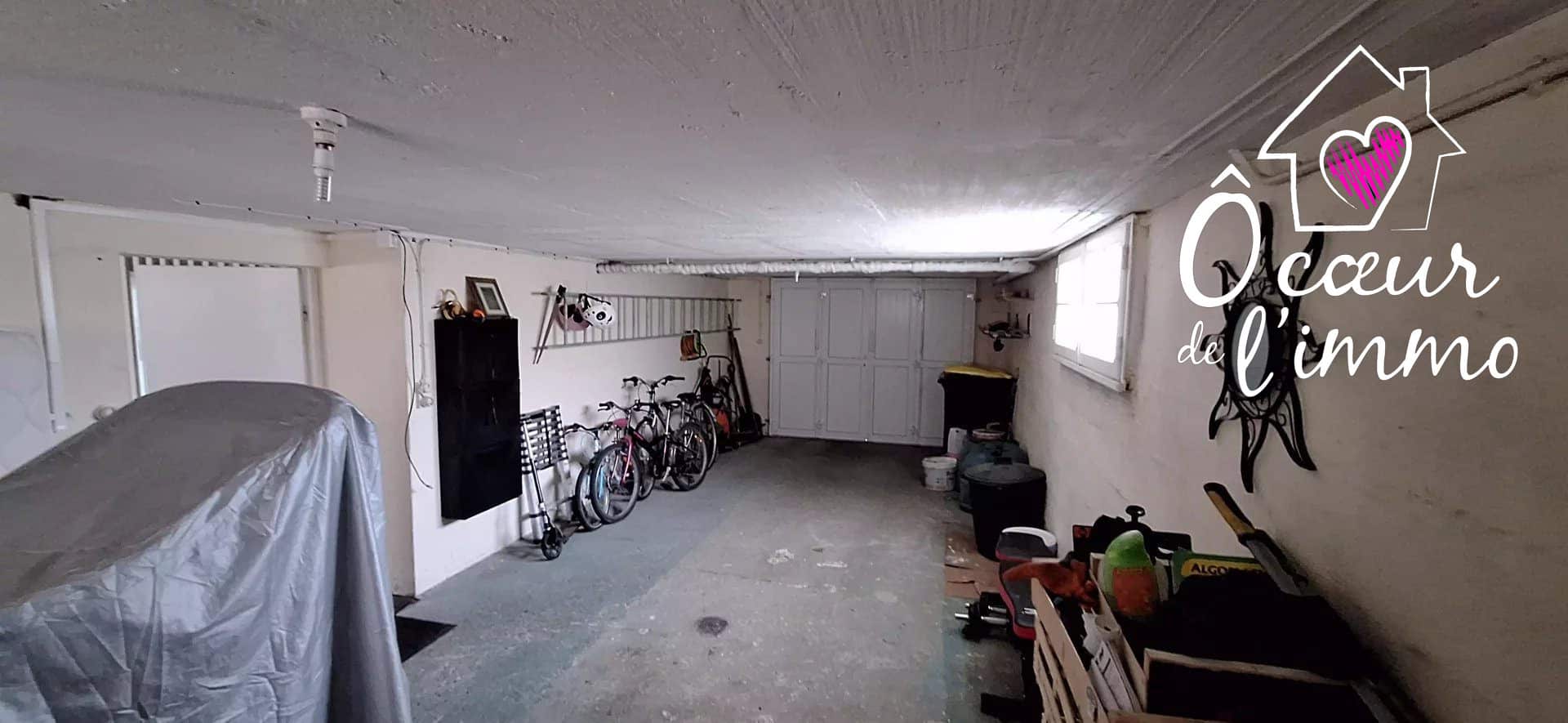 Maison 100m2 : 3 chambres + garage sous sol.