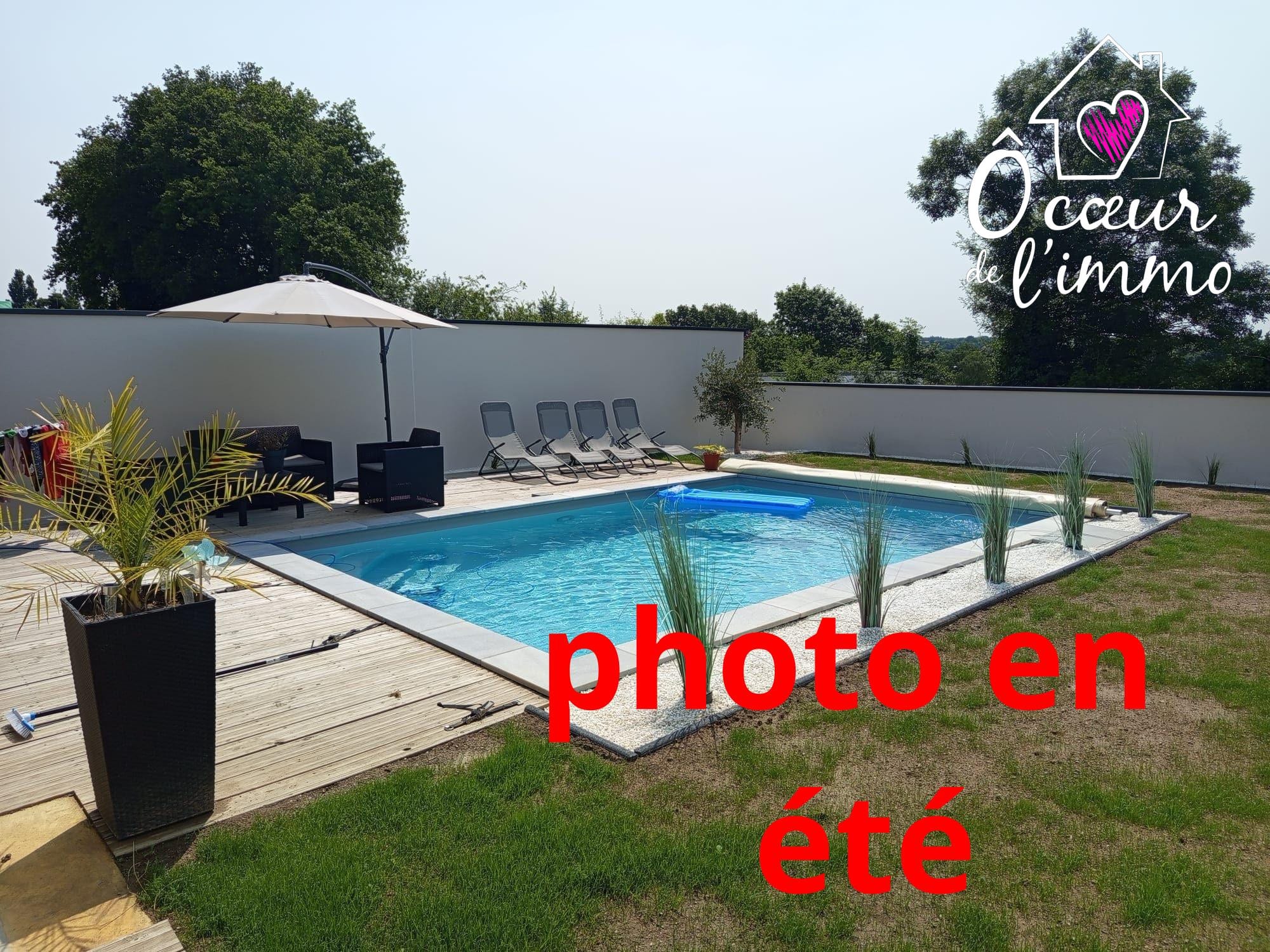 Maison plain pied 2021 : 4 chambres avec garage + Piscine.